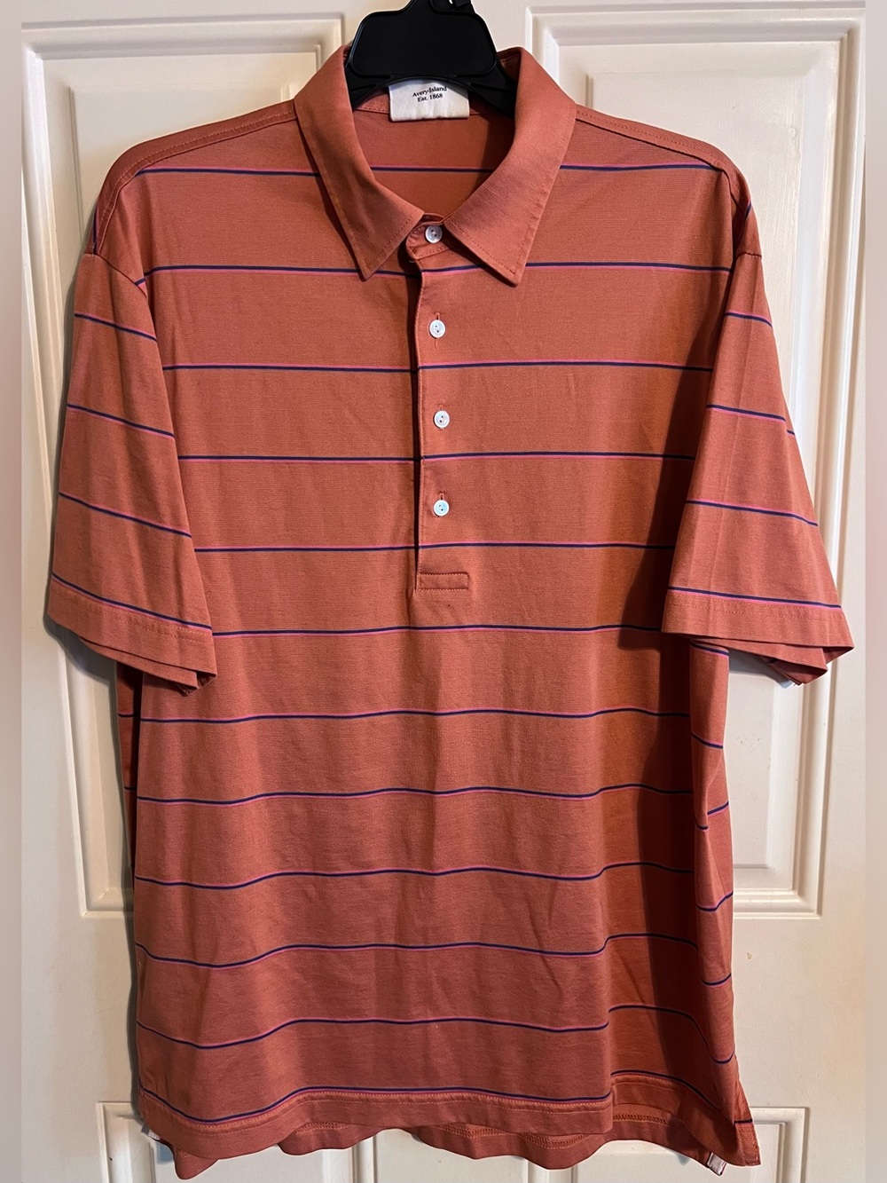 McIlhenny Dry Goods by Tabasco Orange Stripe Polo Shirt